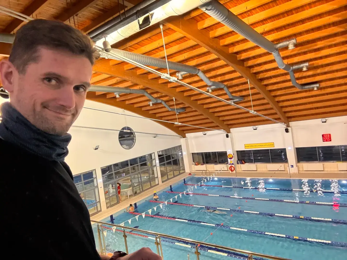 Olympic pool overview for drill practice
