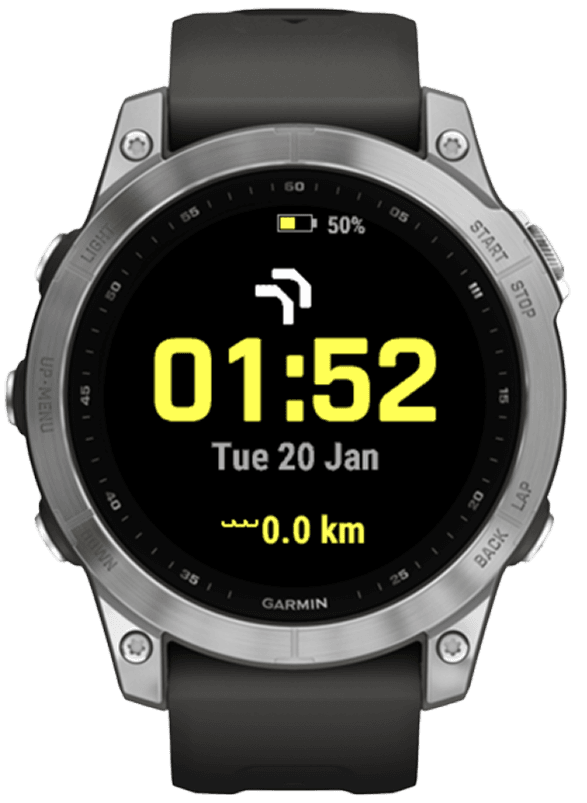 BeatBuddy Pro Watch Face on Garmin Fenix 7