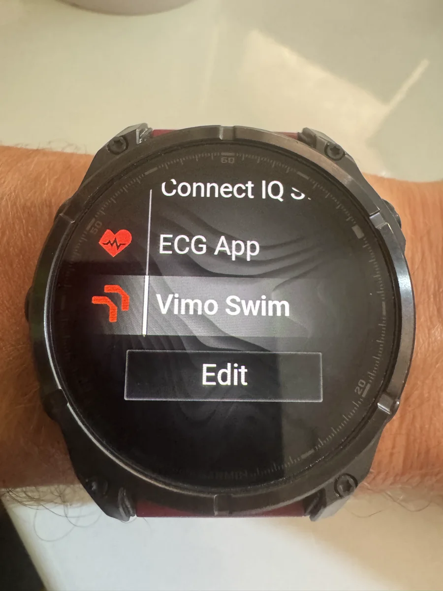 Garmin App in action