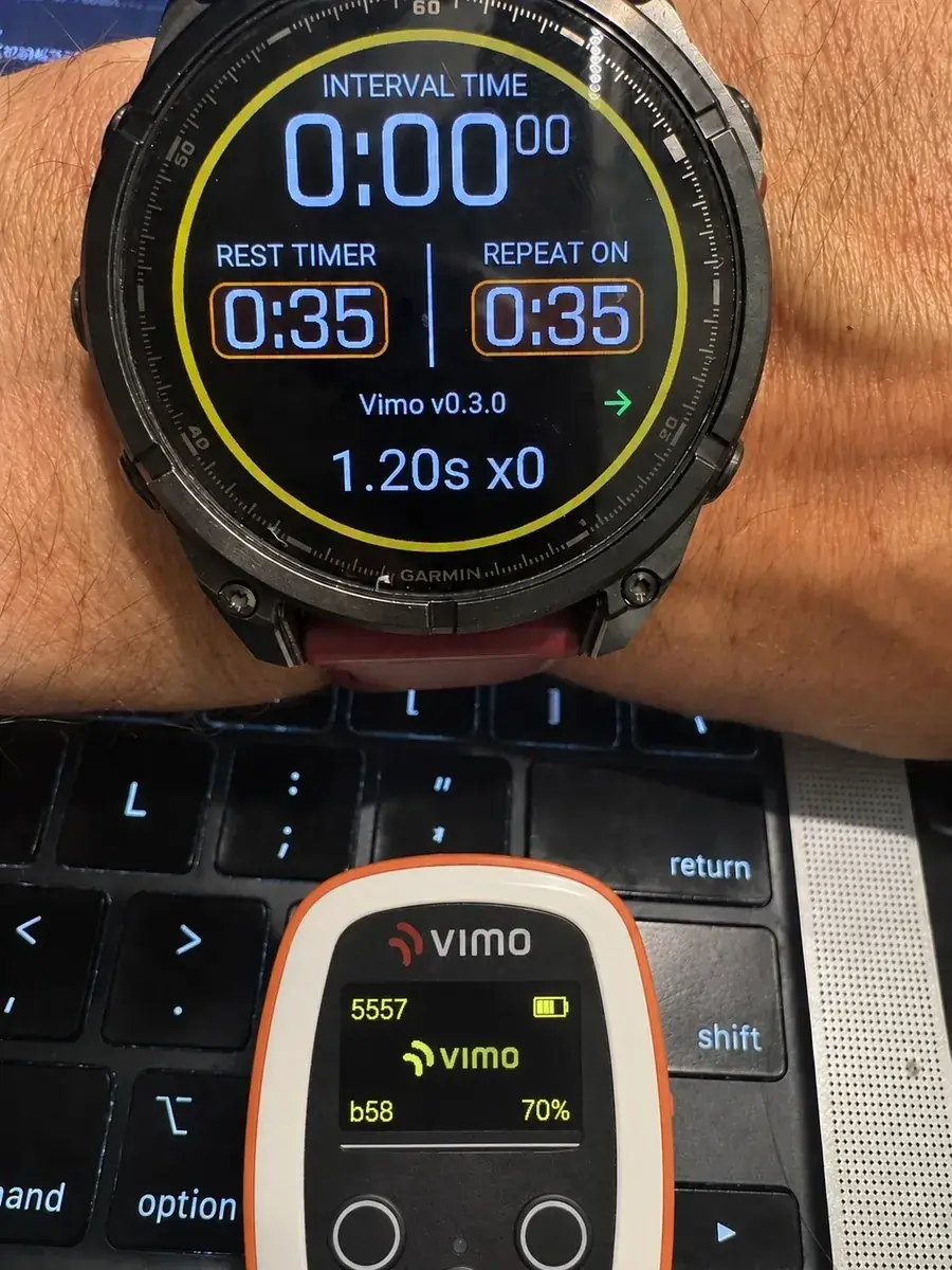 One Button for Your Watch and Your Vimo