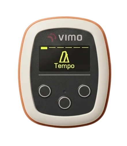 Vimo tempo trainer menu with Tempo mode selected