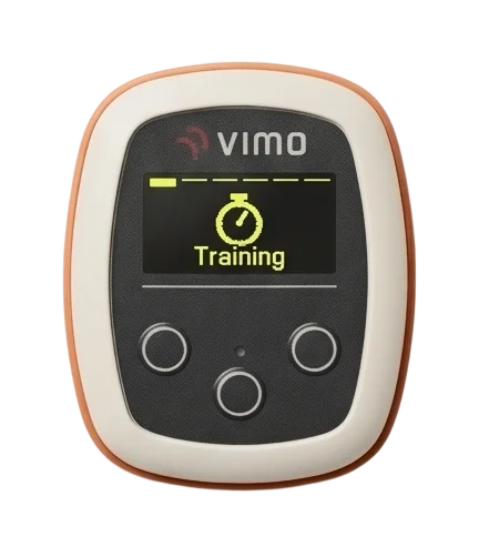 Vimo tempo trainer menu with Training mode selected