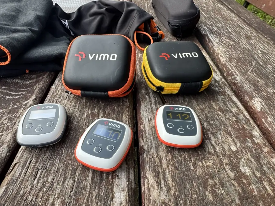 Beta kits before shipping: devices, cases and pouches.